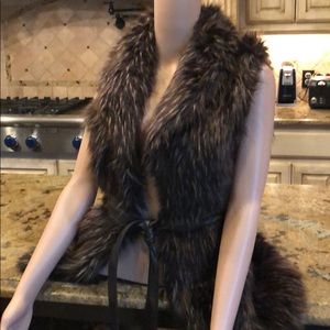 Long Faux Fur Vest